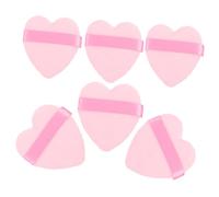 SHERCHPRY 6pièces Set De Houpettes Poudre Visage Mousse Douce Application Précise Fond De Teint Et Maquillage Lavables Pour Usage Multiple Pour Débutants