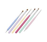 SHERCHPRY 6Pièces Set Ongles Outils pour Créations Artistiques à Domicile Parfait pour Nail Art et Décorations Ongulaires