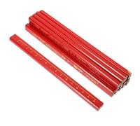 SHERCHPRY 72 Crayons Octogonaux pour Travail du Bois, Crayons Plats de Charpentier Mine Noire Dure, Bois Résistant la Casse, Lot de 72 Pièces pour Chantier et Marquage Professionnel