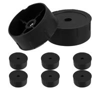 SHERCHPRY 8 Pièces Bouchons de Plastique Noirs pour Arbre à Chat, Pièces de Rechange pour Poteau à Gratter, Compatibles DIY, Matériau Plastique Robuste pour Extension Espace de Jeu
