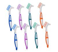 SHERCHPRY 8 Pièces Brosse de nettoyage de prothèse double face brosse nettoyage pinceau de prothèse partielle