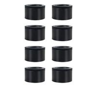 SHERCHPRY 8 Pièces Pieds de Meuble Réglables Abs Noirs pour Bibliothèque | Montage Simple, Remplacement des Patins Usés, Structure Robuste et Peu Sujette à Flexion