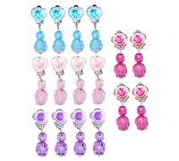 SHERCHPRY 8paires Boucles Oreille Clips Pour Garçon Fille Fille Motifs Dessins Animés Fausses Boucles Oreille