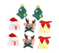 SHERCHPRY 8pièces Broches de Noël à Motifs de Dessins Animés Peluche Épingles à Poitrine Accessoires de Vêtements pour Esprit de Noël