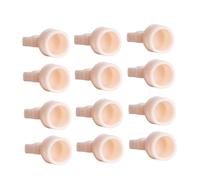 SHERCHPRY Anneau Pigmentaire en Silicone Jetable 100 Pcs pour Tatouage Conteneur à Pigments Blanc Capacité pour Artistes Professionnels Sourcils