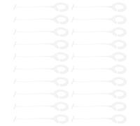 SHERCHPRY Attaches pour Étiquettes de Prix 5000 Pièces 35 Mm Blanc, Aiguilles de Sécurité Rondes Multifonctions pour Cordelettes à Étiqueter, Boucle de Verrouillage Résistante