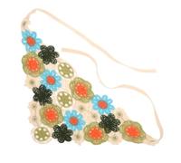 SHERCHPRY Bandana Femme Crochet à Motif Floral Accessoire de Cheveux Écharpe Vintage pour Femme et Fille pour Occasions Spéciales