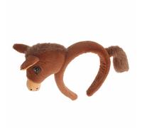 SHERCHPRY Bandeau Animal en Peluche Marron Forme Cheval 2026 Accessoire du Nouvel An Lunaire Serrage-tête Costume Fête Cosplay Zodiaque pour Adultes et Garçon et Filles