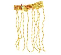 SHERCHPRY Bandeau Égyptien Femme Coiffe Perlée De Serpent Accessoire Costume Égyptien Fête Halloween Doré Paillettes Perles Suspendues
