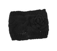 SHERCHPRY Bandeau Élastique Fait Main Pour Cheveux Femme, Taille Unique, Coupe-vent Et Chaud, Accessoire D'hiver Tricoté Pour Sport Et Activités Extérieures, Noir