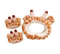 SHERCHPRY Bandeau Spa Girafe et Bracelet Étanche pour Femme Bandeau Maquillage Doux pour Soin Du Visage et Coiffure Accessoire Mode Mignon et Pratique