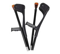 SHERCHPRY Béquille D'aisselle Pliante en Alliage D'aluminium avec Support Anatomique Ergonomique et Hauteur Réglable pour Seniors, pour Activités Quotidiennes et Séances de Rééducation