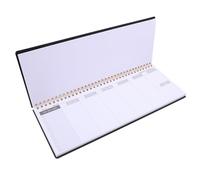 SHERCHPRY Bloc-Notes Agenda Hebdomadaire Portable Noir Carnet de Planification du Travail Pages à Spirale Agenda pour Gestion du Temps et Organisation Quotidienne au Bureau Cahier