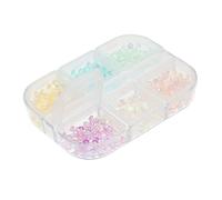 SHERCHPRY Boîte de Décorations d'Ongles en Résine 6 Breloques d'Ongles DIY Uniques Accessoires de Manucure Pratiques Décorations Manucure pour Filles Ornements d'Ongles Colorés