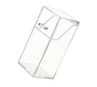 SHERCHPRY Boîte de Rangement Acrylique pour Pinceaux de Maquillage avec Perles Seau de Protection Poussière Transparent Organiseur Cosmétique Étanche pour Bureau