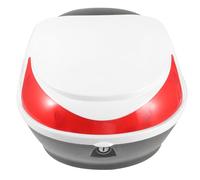 SHERCHPRY Boîte de Rangement pour Moto Petite Taille en Plastique Blanc Sacoche Arrière pour Moto Boîte à Outils Multifonctionnelle pour Accessoires Rangement Pratique Scooter et Vélo