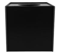 SHERCHPRY Boîte de Tombola Noire en PVC Design Opaque et Polyvalent, Urne de Vote pour Jeux de Fête et Collecte de Dons
