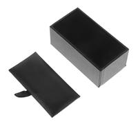 SHERCHPRY Boîte Noire Kraft pour Pinces à Cravate et Boutons de Manchette Étui Élégant et Pratique pour Rangement Bijoux Coffret et Voyage