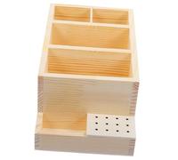 SHERCHPRY Boîte Rangement Bureau Bois pour Nail Drill Bits Organiseur pour Outils Manucure Support Pratique pour Salon et Usage Personnel Accessoire Nail Art Multifonctionnel