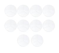 SHERCHPRY Boîtes de Petri à Trois Compartiments Transparentes Lot de 10 90 MM pour Expériences Scientifiques et Culture Cellulaire