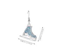 SHERCHPRY Boucles Doreilles Patinage Artistique Légères Style Sport avec Bleu Accessoires Mode pour Femmes Tenue Confortable et Éclatante