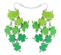 SHERCHPRY Boucles d'Oreilles Pendantes Irlandais en Émail Accessoires Saint-Patrick Bijoux Fantaisie de Chance Bijoux de Fête Irlandaise Design Élégant en Vert