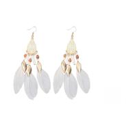 SHERCHPRY Boucles d'Oreilles Pendantes Vintage en Plumage Feuille Bijoux Rétro Européens Accessoires de Mode pour Femmes Occasions Spéciales Décorations Élégantes
