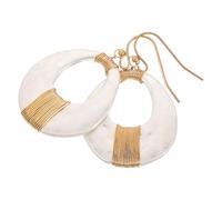 SHERCHPRY Boucles Oreilles Vintage Mat Irregular Hoop Earrings Femme Créoles Géométriques Larges Métal Hypoallergénique pour Usage Quotidien et Soirées