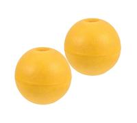 SHERCHPRY Bouées Jaunes en PVC pour Crab Traps et Dock Lines - Lot de 2 flotteurs hydrodynamiques résistants aux UV pour pêche au Filet en mer Profonde