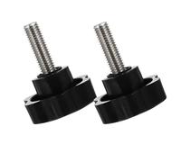 SHERCHPRY Boutons de Serrage Étoile 2 Pcs Poignée Hexagonale en Plastique Vis Filetée 10 X 30 MM en Acier Inoxydable 304 Remplacement pour Balançoire Parasol et Armature de Tonnelle