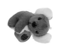 SHERCHPRY Bracelet à Claquer Koala en Peluche Gris Décoration Rétroviseur pour Vélo Électrique Lavable et Résistant Accessoires Garçon et Filles Bracelets à Pression Amusants pour Fête