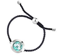 SHERCHPRY Bracelet Diffuseur D'huiles Essentielles Réglable Tressé En Matériau Solide Pour Femme, Bijou D'aromathérapie Portable Adapté Usage Quotidien