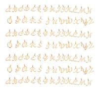 SHERCHPRY Breloques Pendentifs Lettres en Métal Doré 156 Pièces, pour Création Bijoux Diy, Accessoires Alphabet Dorés, Loisirs Créatifs, Bracelets Colliers, Présent Personnalisable