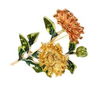 SHERCHPRY broche chrysanthème décor de broche épingle Broche de mariage à la mode broche pour dames Broche à la mode Broche de demoiselle d'honneur à la mode, fleur Alliage de zinc