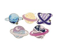 SHERCHPRY Broche en Émail Adorable Accessoire Rétro Épinglette Bijoux pour Vêtements Décoration de Paquet et Chapeaux 5 Pièces Compactes