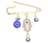 SHERCHPRY Broche Épingle Œil Vintage avec Charms Pendants Pince Cardigan et Écharpe Accessoire Unisexe pour Fêtes et Usage