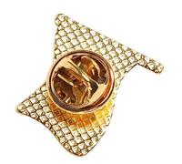 SHERCHPRY Broche Forme de Drapeau National de Turquie Épingle de Mode pour Vêtements Accessoire Décoratif Élégant et