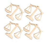 SHERCHPRY Broche Justice Métal Doré 4 Pièces - Épingle de Col Costume Homme Décoration Vêtements Avocat Insigne Balance Droit Accessoire Cérémonie Diplômé