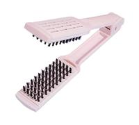 SHERCHPRY Brosse Lissante Pour Cheveux Pliable Peigne De Coiffure à Double Usage Outil De Style v Pour Réduire Les Frisottis