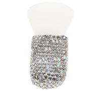 SHERCHPRY Brosse Mini Silicone pour Masque Facial avec Manche Orné de Cristaux Applicateur Professionnel pour Argile Lotion Corps et Maquillage Outil Soin Peau Visage