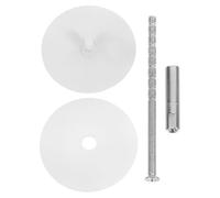 SHERCHPRY Cache-trou de serrure rond en acier inoxydable, plaque de remplissage de porte, 1 Set, pour porte, réparation de/trou de serrure, pour la sécurité de la maison et la
