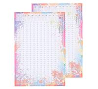 SHERCHPRY Calendrier Mural Annuel 2026 Grand Format 2 Pièces Agenda Familial Mensuel Papier Calendrier Géant Esthétique pour Organisation Bureau École et Planification Vacances