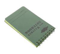 SHERCHPRY Carnet à Spirale Étanche Camouflage Vert 127X76 MM Bloc-Notes Portable en PVC Résistant aux Intempéries Carnet de Poche Ligné pour Prise de Notes en Extérieur et Usage Scolaire