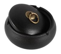 SHERCHPRY Cendrier en Céramique avec Couvercle Design Moderne et Base Stable, pour Bureau et Études, Élégant et Décoratif pour Fumeurs