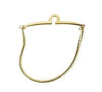 SHERCHPRY Chaîne de Cravate Torsadée Cuivre Doré pour Hommes Résistante Au Ternissement Accessoire Élégant pour Costume et Voyage Affaires