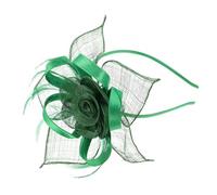 SHERCHPRY Chapeau Bibi Pour Femme Coiffe Vintage Maille Accessoire De Coiffure Pour Tea Party Ou Banquet Vert