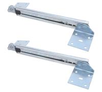 SHERCHPRY Charnières Télescopiques 10 Positions pour Table de Massage, Acier Galvanisé Argenté, Support Sécurisé et Résistance la Corrosion, pour Espaces de Travail Flexibles