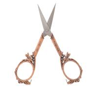 SHERCHPRY Ciseaux de Couture Vintage en Acier Inoxydable Rouge Cuivre Petits Ciseaux Multifonctionnels pour L’Artisanat Broderie DIY et Découpe de Tissu à Domicile Outils de Coupe