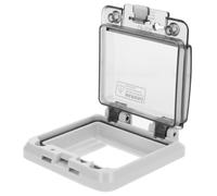 SHERCHPRY Coffret Électrique Étanche 4 Voies en PC Fenêtre Transparente Anti-poussière et Protection L'humidité pour Disjoncteurs et Circuits