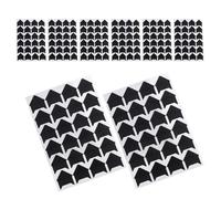 SHERCHPRY Coins Photo Adhésifs Noirs 24 Pièces sur 8 Feuilles pour Scrapbooking Protections D’Angle pour Albums Photos Coins Anti-Rayures pour Loisirs Créatifs et Fêtes